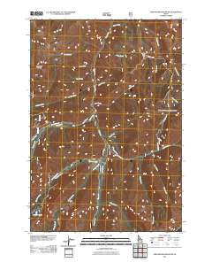 Greyhound Mountain Idaho Historical topographic map, 1:24000 scale, 7.5 X 7.5 Minute, Year 2011