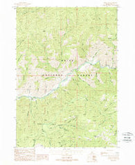 Grimes Pass Idaho Historical topographic map, 1:24000 scale, 7.5 X 7.5 Minute, Year 1988
