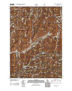 Grimes Pass Idaho Historical topographic map, 1:24000 scale, 7.5 X 7.5 Minute, Year 2011