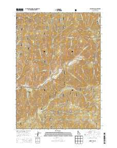 Grimes Pass Idaho Current topographic map, 1:24000 scale, 7.5 X 7.5 Minute, Year 2013