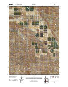 Grindstone Butte Idaho Historical topographic map, 1:24000 scale, 7.5 X 7.5 Minute, Year 2010