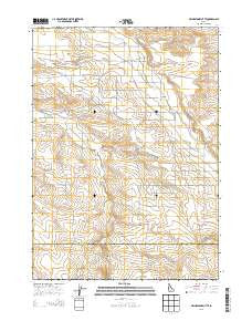 Grindstone Butte Idaho Current topographic map, 1:24000 scale, 7.5 X 7.5 Minute, Year 2013
