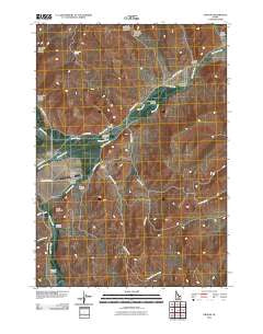 Grouse Idaho Historical topographic map, 1:24000 scale, 7.5 X 7.5 Minute, Year 2010
