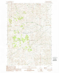 Grouse Peak Idaho Historical topographic map, 1:24000 scale, 7.5 X 7.5 Minute, Year 1989