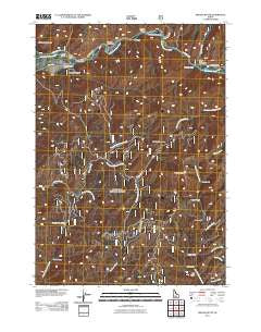 Grouse Butte Idaho Historical topographic map, 1:24000 scale, 7.5 X 7.5 Minute, Year 2011