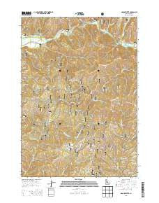 Grouse Butte Idaho Current topographic map, 1:24000 scale, 7.5 X 7.5 Minute, Year 2013