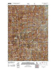 Grouse Peak Idaho Historical topographic map, 1:24000 scale, 7.5 X 7.5 Minute, Year 2011