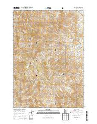 Grouse Peak Idaho Current topographic map, 1:24000 scale, 7.5 X 7.5 Minute, Year 2013