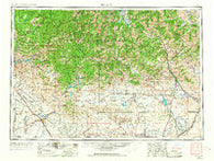 Hailey Idaho Historical topographic map, 1:250000 scale, 1 X 2 Degree, Year 1955