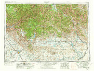 Hailey Idaho Historical topographic map, 1:250000 scale, 1 X 2 Degree, Year 1955