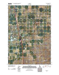 Hamer Idaho Historical topographic map, 1:24000 scale, 7.5 X 7.5 Minute, Year 2010