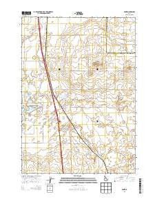 Hamer Idaho Current topographic map, 1:24000 scale, 7.5 X 7.5 Minute, Year 2013