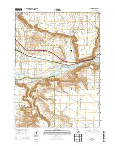 Hammett Idaho Current topographic map, 1:24000 scale, 7.5 X 7.5 Minute, Year 2013