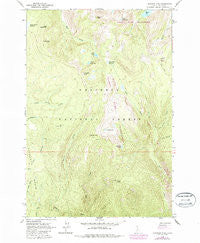 Hanover Mtn. Idaho Historical topographic map, 1:24000 scale, 7.5 X 7.5 Minute, Year 1963