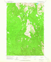 Hanover Mtn. Idaho Historical topographic map, 1:24000 scale, 7.5 X 7.5 Minute, Year 1963