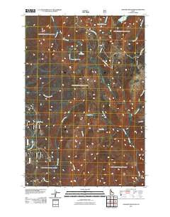 Hanover Mountain Idaho Historical topographic map, 1:24000 scale, 7.5 X 7.5 Minute, Year 2011