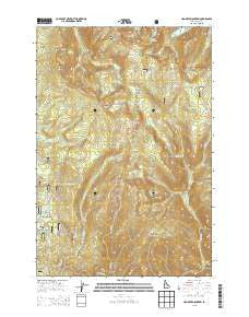 Hanover Mountain Idaho Current topographic map, 1:24000 scale, 7.5 X 7.5 Minute, Year 2013