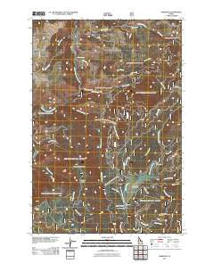 Harpster Idaho Historical topographic map, 1:24000 scale, 7.5 X 7.5 Minute, Year 2011