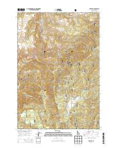 Harpster Idaho Current topographic map, 1:24000 scale, 7.5 X 7.5 Minute, Year 2013