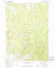 Harrington Peak Idaho Historical topographic map, 1:24000 scale, 7.5 X 7.5 Minute, Year 1970
