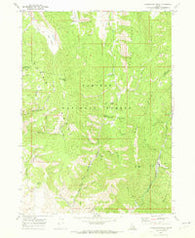 Harrington Peak Idaho Historical topographic map, 1:24000 scale, 7.5 X 7.5 Minute, Year 1970