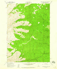 Harris Creek Summit Idaho Historical topographic map, 1:24000 scale, 7.5 X 7.5 Minute, Year 1957