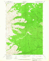 Harris Creek Summit Idaho Historical topographic map, 1:24000 scale, 7.5 X 7.5 Minute, Year 1957