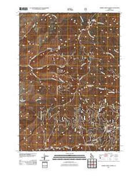 Harris Creek Summit Idaho Historical topographic map, 1:24000 scale, 7.5 X 7.5 Minute, Year 2011