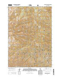 Harris Creek Summit Idaho Current topographic map, 1:24000 scale, 7.5 X 7.5 Minute, Year 2013