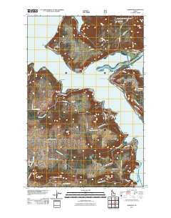 Harrison Idaho Historical topographic map, 1:24000 scale, 7.5 X 7.5 Minute, Year 2011