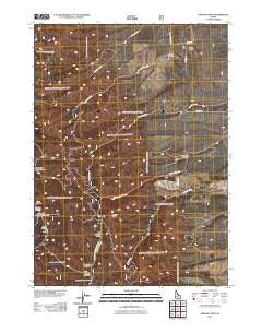 Hartley Peak Idaho Historical topographic map, 1:24000 scale, 7.5 X 7.5 Minute, Year 2011