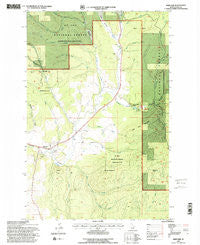 Harvard Idaho Historical topographic map, 1:24000 scale, 7.5 X 7.5 Minute, Year 1994