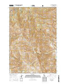 Hat Creek Idaho Current topographic map, 1:24000 scale, 7.5 X 7.5 Minute, Year 2013