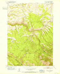Hawley Gulch Idaho Historical topographic map, 1:24000 scale, 7.5 X 7.5 Minute, Year 1951