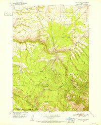 Hawley Gulch Idaho Historical topographic map, 1:24000 scale, 7.5 X 7.5 Minute, Year 1951