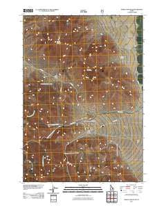 Hawley Mountain Idaho Historical topographic map, 1:24000 scale, 7.5 X 7.5 Minute, Year 2011