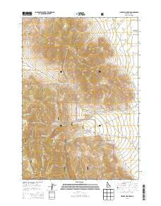 Hawley Mountain Idaho Current topographic map, 1:24000 scale, 7.5 X 7.5 Minute, Year 2013