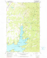 Hayden Lake Idaho Historical topographic map, 1:24000 scale, 7.5 X 7.5 Minute, Year 1961