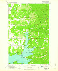 Hayden Lake Idaho Historical topographic map, 1:24000 scale, 7.5 X 7.5 Minute, Year 1961