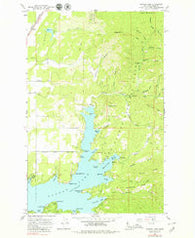 Hayden Lake Idaho Historical topographic map, 1:24000 scale, 7.5 X 7.5 Minute, Year 1961
