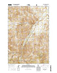 Hayden Creek Idaho Current topographic map, 1:24000 scale, 7.5 X 7.5 Minute, Year 2013