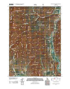 Haystack Mountain Idaho Historical topographic map, 1:24000 scale, 7.5 X 7.5 Minute, Year 2011