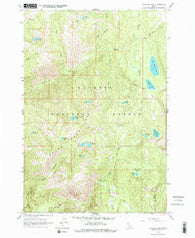 Hazard Lake Idaho Historical topographic map, 1:24000 scale, 7.5 X 7.5 Minute, Year 1963