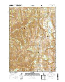 Hazard Lake Idaho Current topographic map, 1:24000 scale, 7.5 X 7.5 Minute, Year 2013