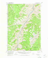 He Devil Idaho Historical topographic map, 1:62500 scale, 15 X 15 Minute, Year 1957