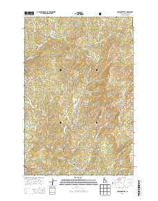 Headquarters Idaho Current topographic map, 1:24000 scale, 7.5 X 7.5 Minute, Year 2013