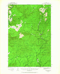 Headquarters Idaho Historical topographic map, 1:62500 scale, 15 X 15 Minute, Year 1938