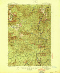Headquarters Idaho Historical topographic map, 1:62500 scale, 15 X 15 Minute, Year 1944