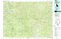 Headquarters Idaho Historical topographic map, 1:100000 scale, 30 X 60 Minute, Year 1982