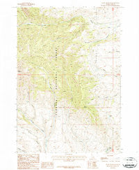 Heart Mountain Idaho Historical topographic map, 1:24000 scale, 7.5 X 7.5 Minute, Year 1987